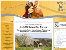 Tablet Screenshot of orenda-ranch.com